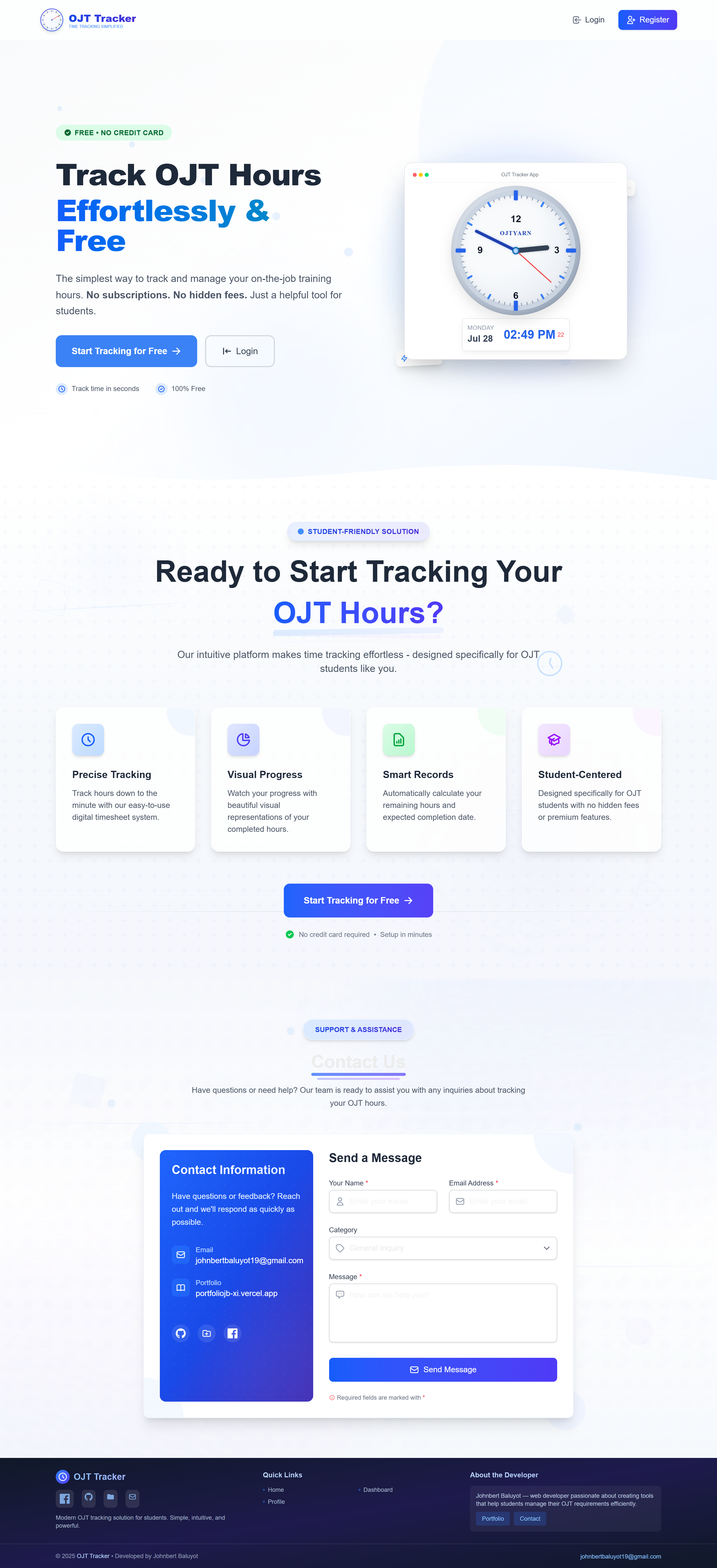 OJT Tracker (ojtyern) Sample